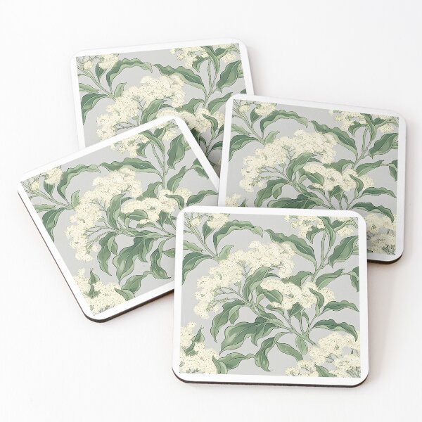 Item preview, Flowering Myrtle Canopy Celadon Botanical Pattern designed and sold by Studio BC.