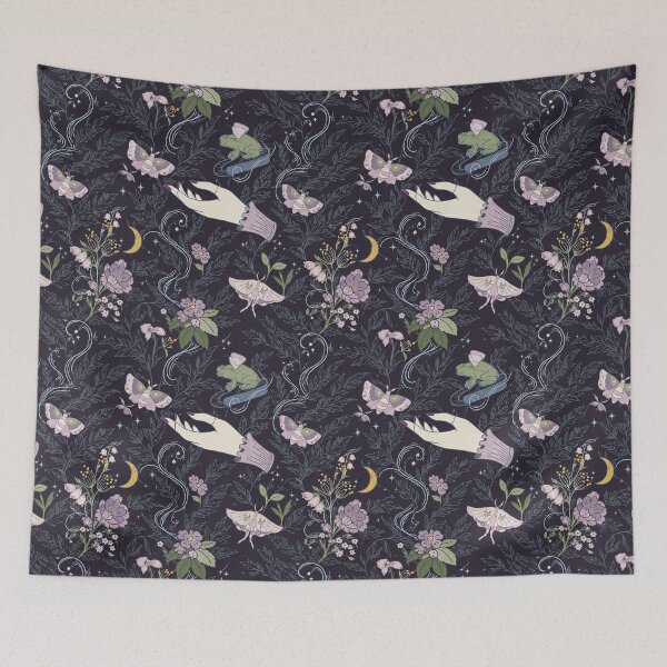 Item preview, Dark Academia Witchy Hands Moth Pattern – Cottagegoth Gift designed and sold by · GAMING SOUL ·.
