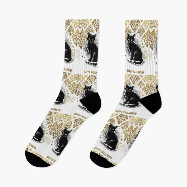 Item preview, Black Cat & Damask - Happy Halloween designed and sold by DesignsByPrnces.