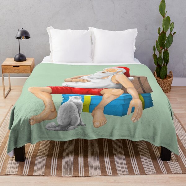Item preview, Santa Claus is sleeping on the Christmas presents designed and sold by Restarter.