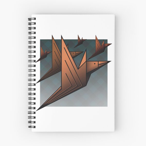 Artikelvorschau, Geometrische Origami-Vogelflugillustration entworfen und verkauft von Vil1Coyote.