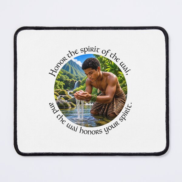Item preview, Polynesian Conservation Proverb - Honor the spirit of the wai | Pacific Art designed and sold by ShakaLife.org.
