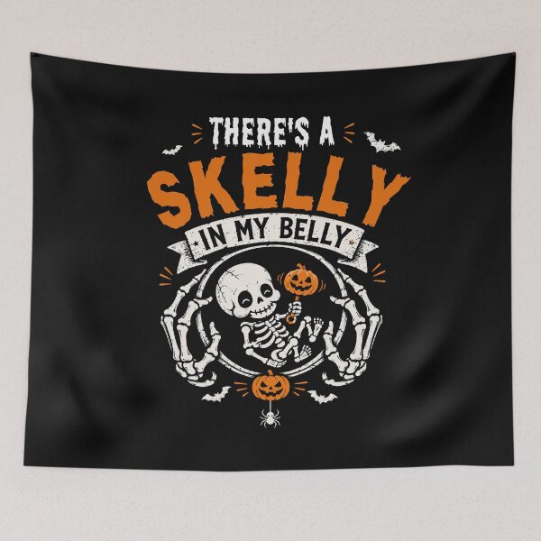 Item preview, There's A Skelly In My Belly Funny Halloween  designed and sold by ManiaGrania.