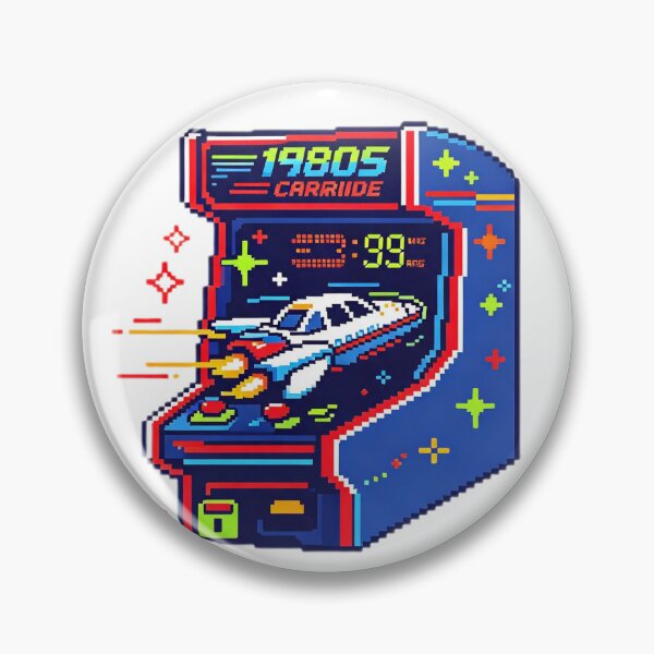 Item preview, Retro 80s Arcade Cabinet Pixel Art Gamer Space Cruiser  designed and sold by HaighsTs.