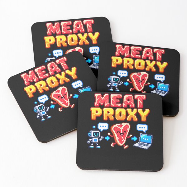 Item preview, Steak Carnivore Humor Meets AI Proxy designed and sold by elderberry.