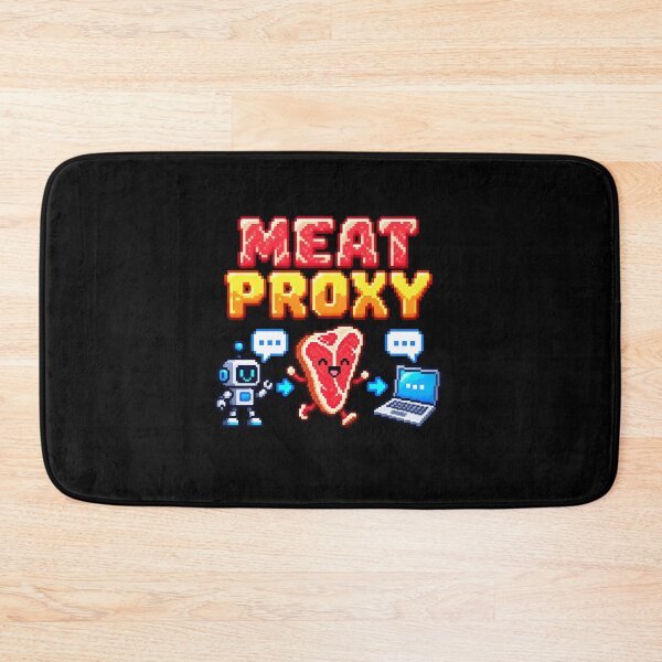 Item preview, Steak Carnivore Humor Meets AI Proxy designed and sold by elderberry.