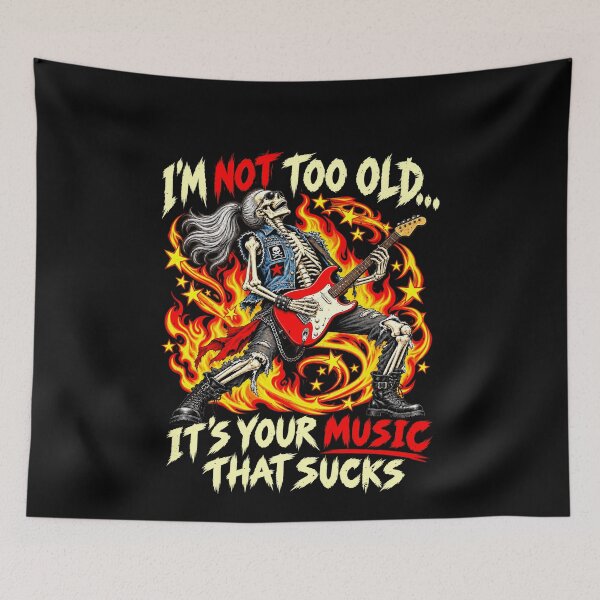 Item preview, I'm Not Too Old Funny Guitar Music Joke designed and sold by elderberry.