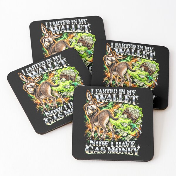 Item preview, Funny Farted in Wallet Now I Have Gas Money Donkey Art designed and sold by elderberry.