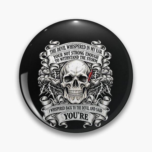 Item preview, Funny The Devil Whispered In My Ear Storm Quote Art designed and sold by elderberry.