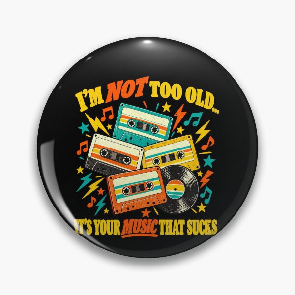 Item preview, I'm Not Too Old for This Music Joke designed and sold by elderberry.