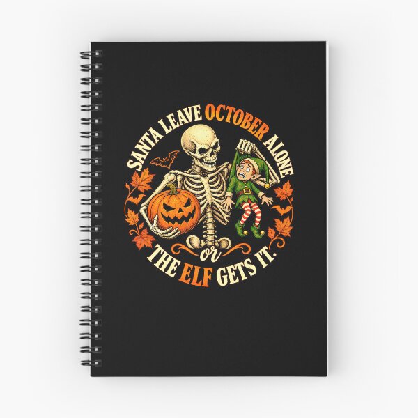 Item preview, Leave October Alone Santa Halloween Joke designed and sold by elderberry.