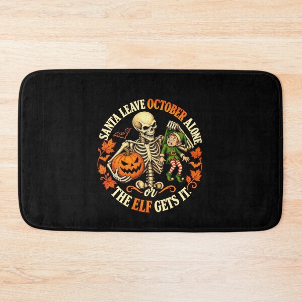 Item preview, Leave October Alone Santa Halloween Joke designed and sold by elderberry.