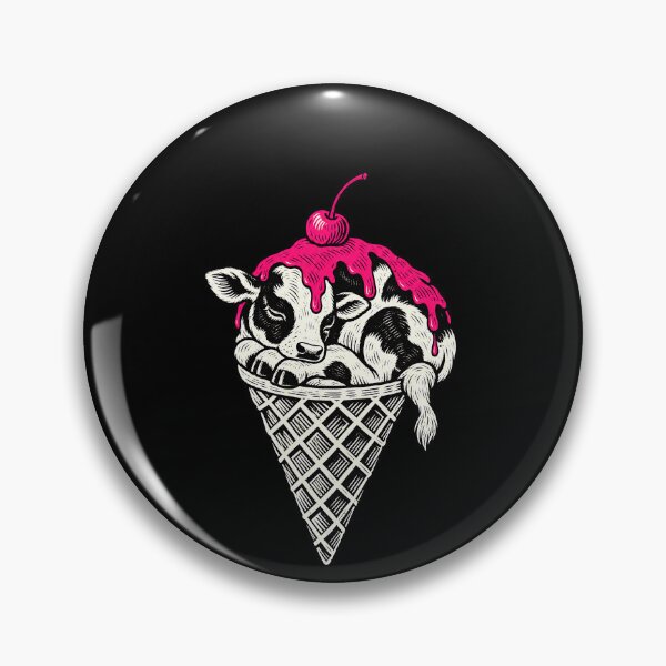 Item preview, Funny Sleeping Calf Ice Cream Cone Humor Art designed and sold by elderberry.