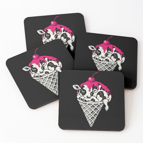 Item preview, Funny Sleeping Calf Ice Cream Cone Humor Art designed and sold by elderberry.