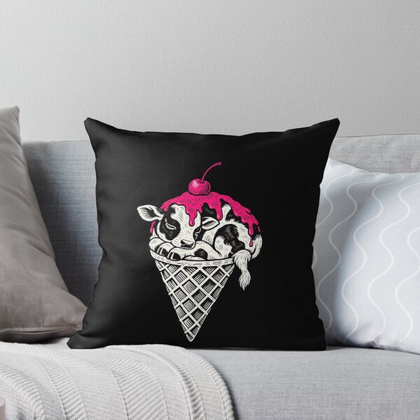 Item preview, Funny Sleeping Calf Ice Cream Cone Humor Art designed and sold by elderberry.