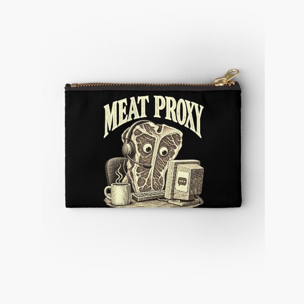 Item preview, Funny MEAT PROXY Funny Steak AI Computer Pun Art designed and sold by elderberry.