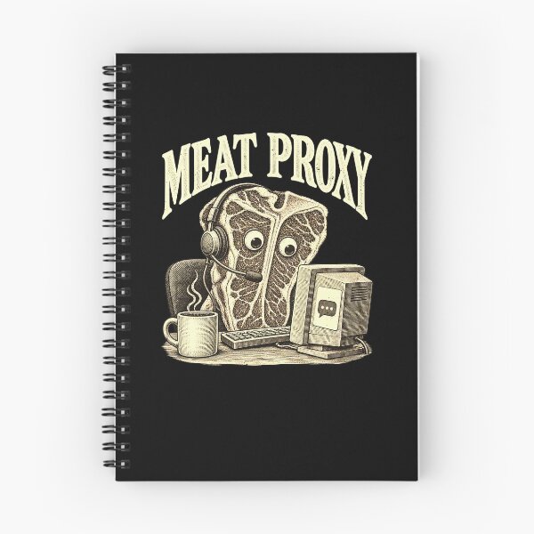 Item preview, Funny MEAT PROXY Funny Steak AI Computer Pun Art designed and sold by elderberry.