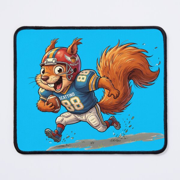 Item preview, ​Cute American Football Squirrel Sports Mascot Art designed and sold by Gianlu1215.