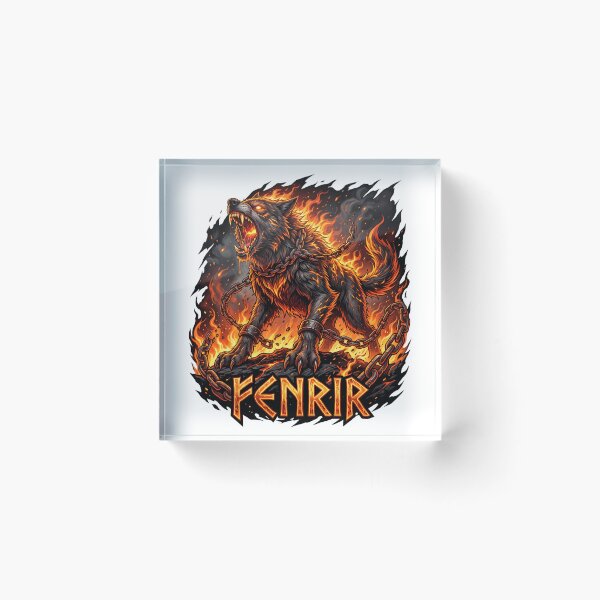 Item preview, Fenrir, lobo, Asgard, perro de Midgard en el infierno, designed and sold by Hephaestus's Forge.