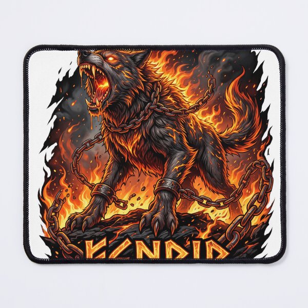 Item preview, fenrir, wolf, asgard, midgard dog in hell, designed and sold by Hephaestus's Forge.