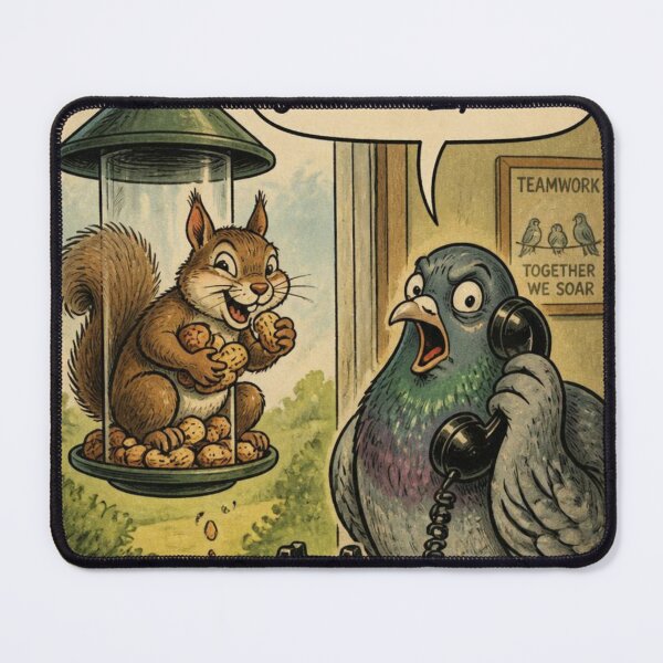 Item preview, Seaside Postcard: Gathering Nuts designed and sold by halibutgoatramb.