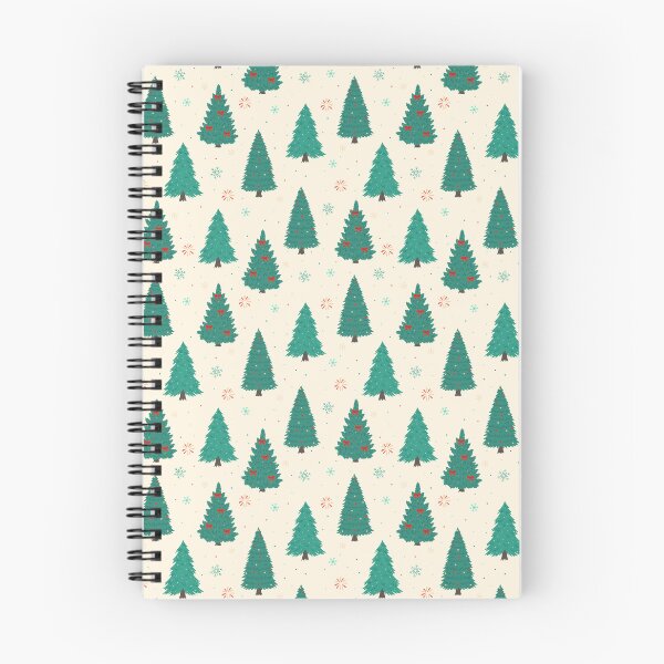 Item preview,  cute decorated pine trees, snowflakes  on light background designed and sold by burbura.
