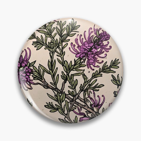 Item preview, Vintage Purple Grevillea Spider Flower Etching Pattern designed and sold by Studio BC.