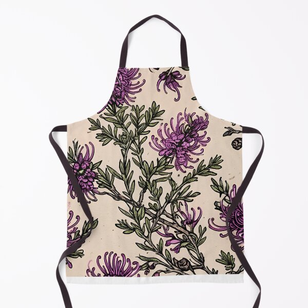 Item preview, Vintage Purple Grevillea Spider Flower Etching Pattern designed and sold by Studio BC.