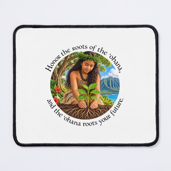 Item preview, Hawaii Family Proverb - Honor the roots of the ʻohana | Pacific Art designed and sold by ShakaLife.org.