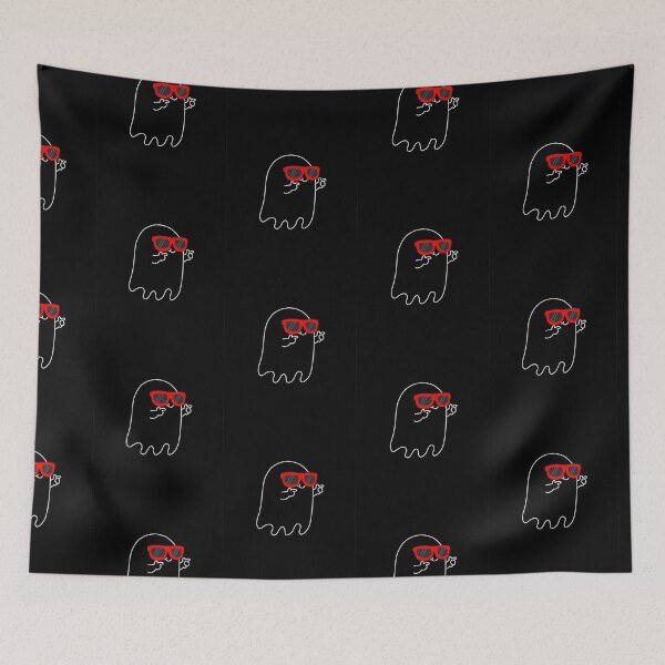Item preview, Cool Ghost with Red Sunglasses – Funny Spooky Halloween Design designed and sold by anemiche.