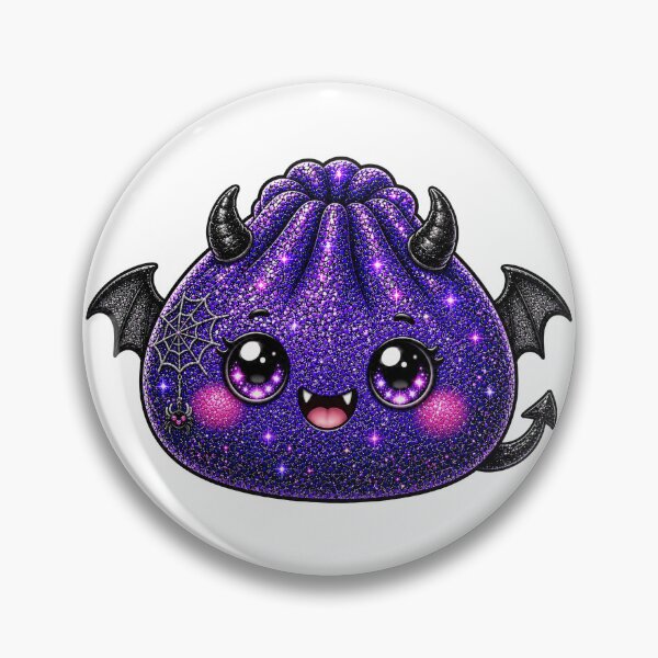 Item preview, Purple Devil Dumpling Squishy | Sparkly Eyes, Bat Wings & Spooky Cute Halloween Design designed and sold by Uniquememorable.