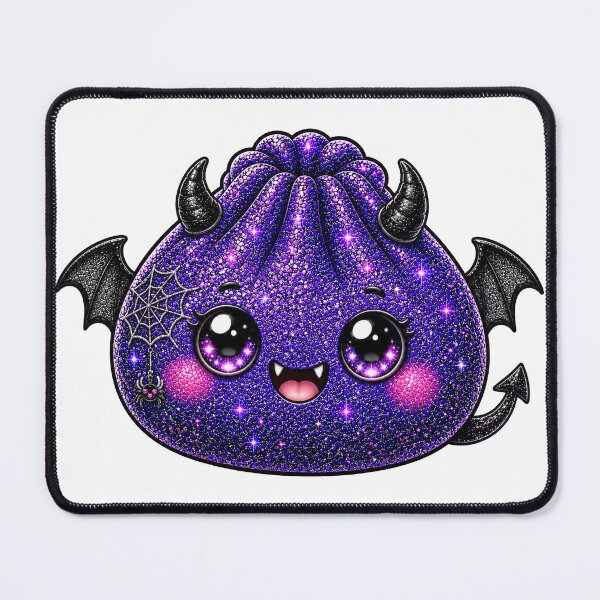 Item preview, Purple Devil Dumpling Squishy | Sparkly Eyes, Bat Wings & Spooky Cute Halloween Design designed and sold by Uniquememorable.
