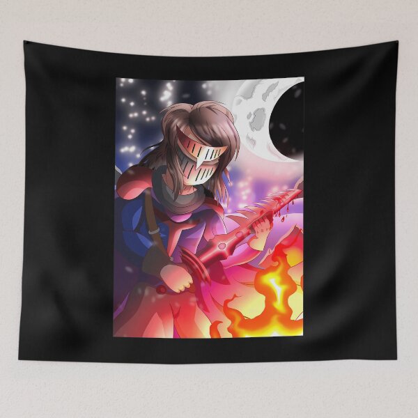 Item preview, Dark Fantasy Anime Knight Fire Sword Warrior  designed and sold by Matteo1117.