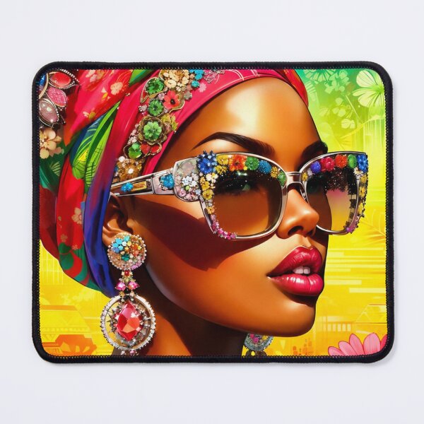 Item preview, Afro Queen Colorful Headwrap | Black Girl Magic | African Heritage T-Shirt designed and sold by GarnerSupplyCo.