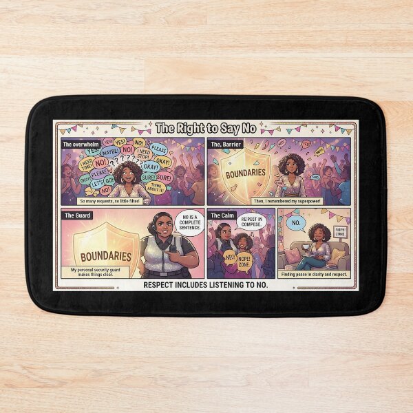Item preview, Comic: The Right to Say No – Setting Boundaries designed and sold by Mianku | Für das Leben.