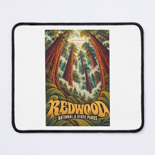 Item preview, Redwood National & State Parks - California designed and sold by GoodOldVintage.