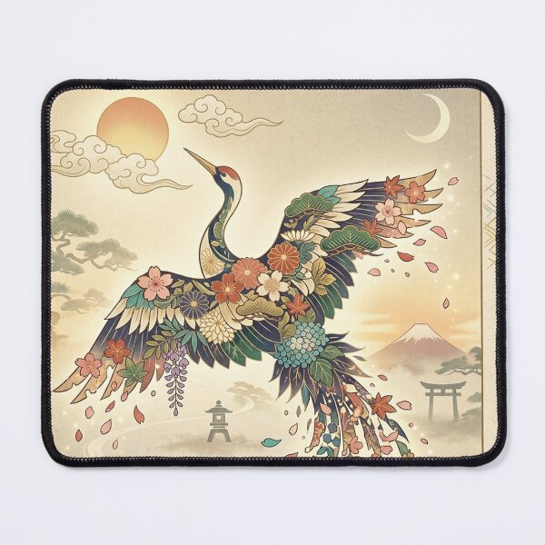 Item preview, Transcendent Blossom Bird: Mystical Japanese Floral Spirit designed and sold by iris-festival.