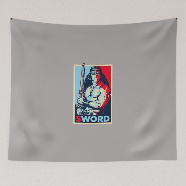 Item preview, Heroic-Barbarian-Warrior-with-Sword-Art designed and sold by MitomaMoller.