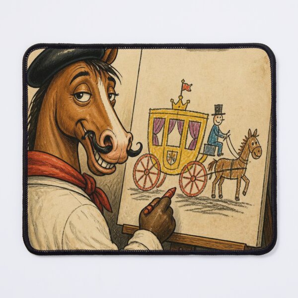 Item preview, Seaside Postcard: Horse Drawn Carriage designed and sold by halibutgoatramb.