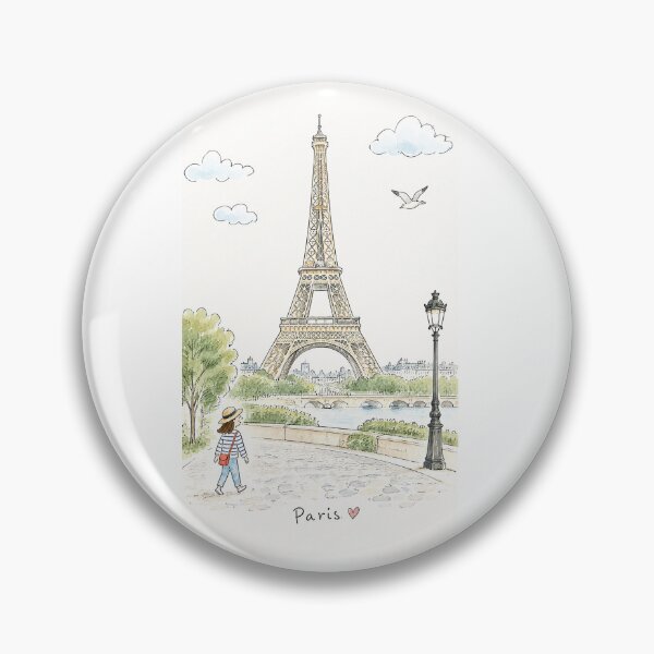 Item preview, Whimisical sketchy arty Paris Eiffel Tower designed and sold by CirrusSky.