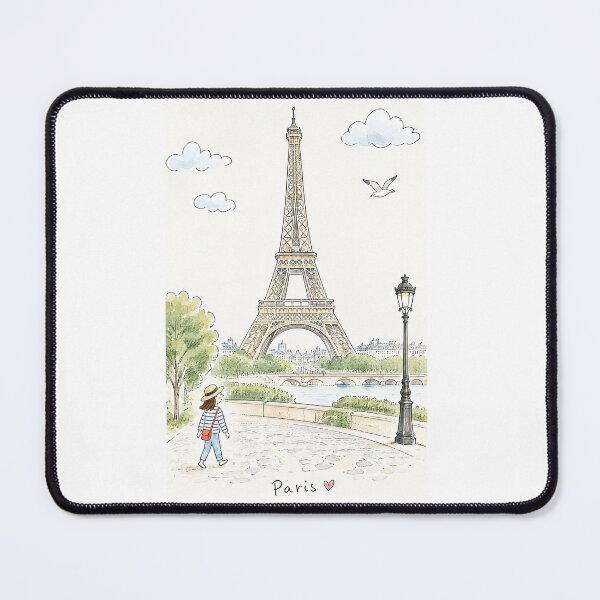 Item preview, Whimisical sketchy arty Paris Eiffel Tower designed and sold by CirrusSky.