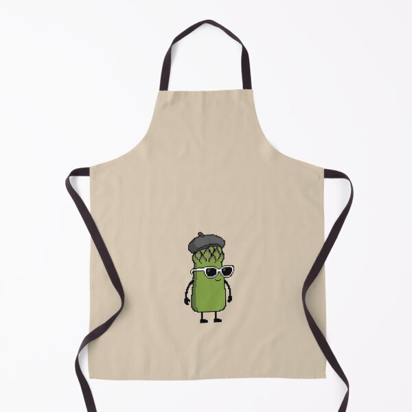 Item preview, Asparagus green Pixel with a Beret (BK) designed and sold by White Rim Mates.
