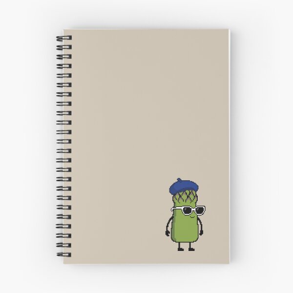 Item preview, Asparagus green Pixel with a Beret (BL) designed and sold by White Rim Mates.