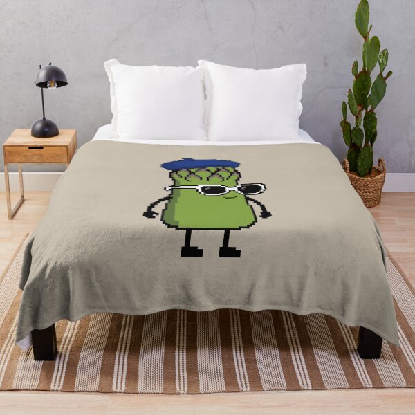 Item preview, Asparagus green Pixel with a Beret (BL) designed and sold by White Rim Mates.