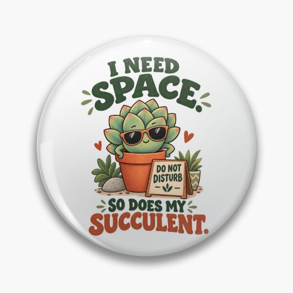 Item preview, I Need Space Funny Succulent Plant Lover designed and sold by IndiVibe.