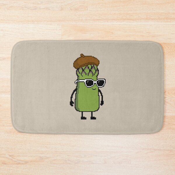 Item preview, Asparagus green Pixel with a Beret (BR) designed and sold by White Rim Mates.