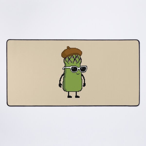 Item preview, Asparagus green Pixel with a Beret (BR) designed and sold by White Rim Mates.