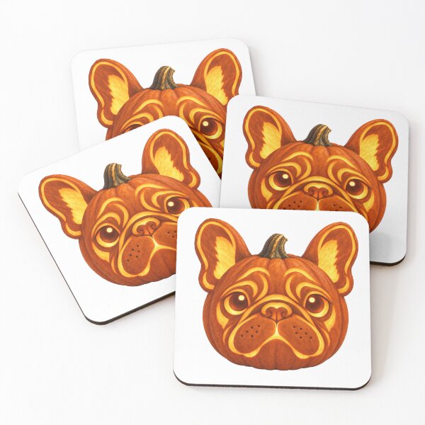 Item preview, French Bulldog Pumpkin – Cute Halloween Jack O Lantern Dog designed and sold by Bud the Pug & Friends .