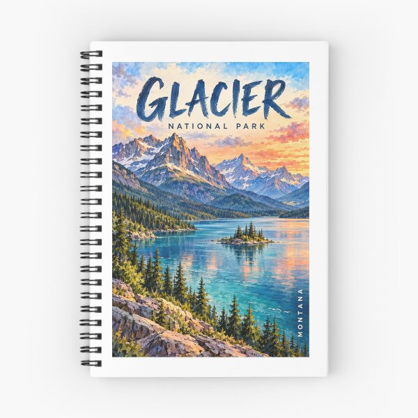 Item preview, Glacier National Park - Montana designed and sold by GoodOldVintage.