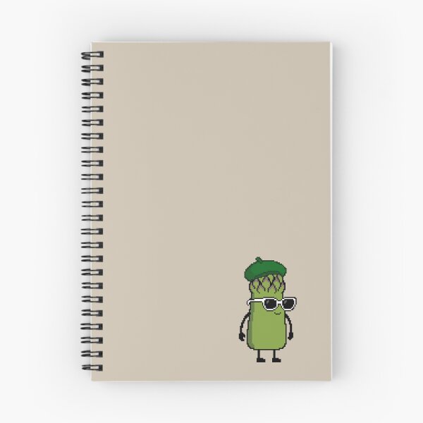 Item preview, Asparagus green Pixel with a Beret (GN) designed and sold by White Rim Mates.